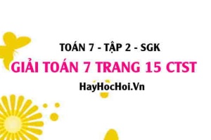 Giải Toán 7 trang 15 tập 2 Chân trời sáng tạo SGK